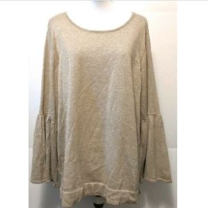 🌺Host Pick🌺 Calvin Klein Bell Sleeve Metallic